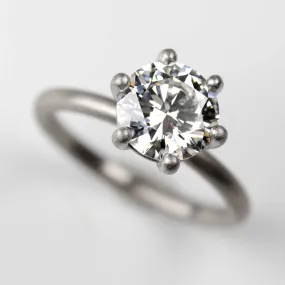 2.00ct Lab-grown Diamond Six Prong Basket Solitaire