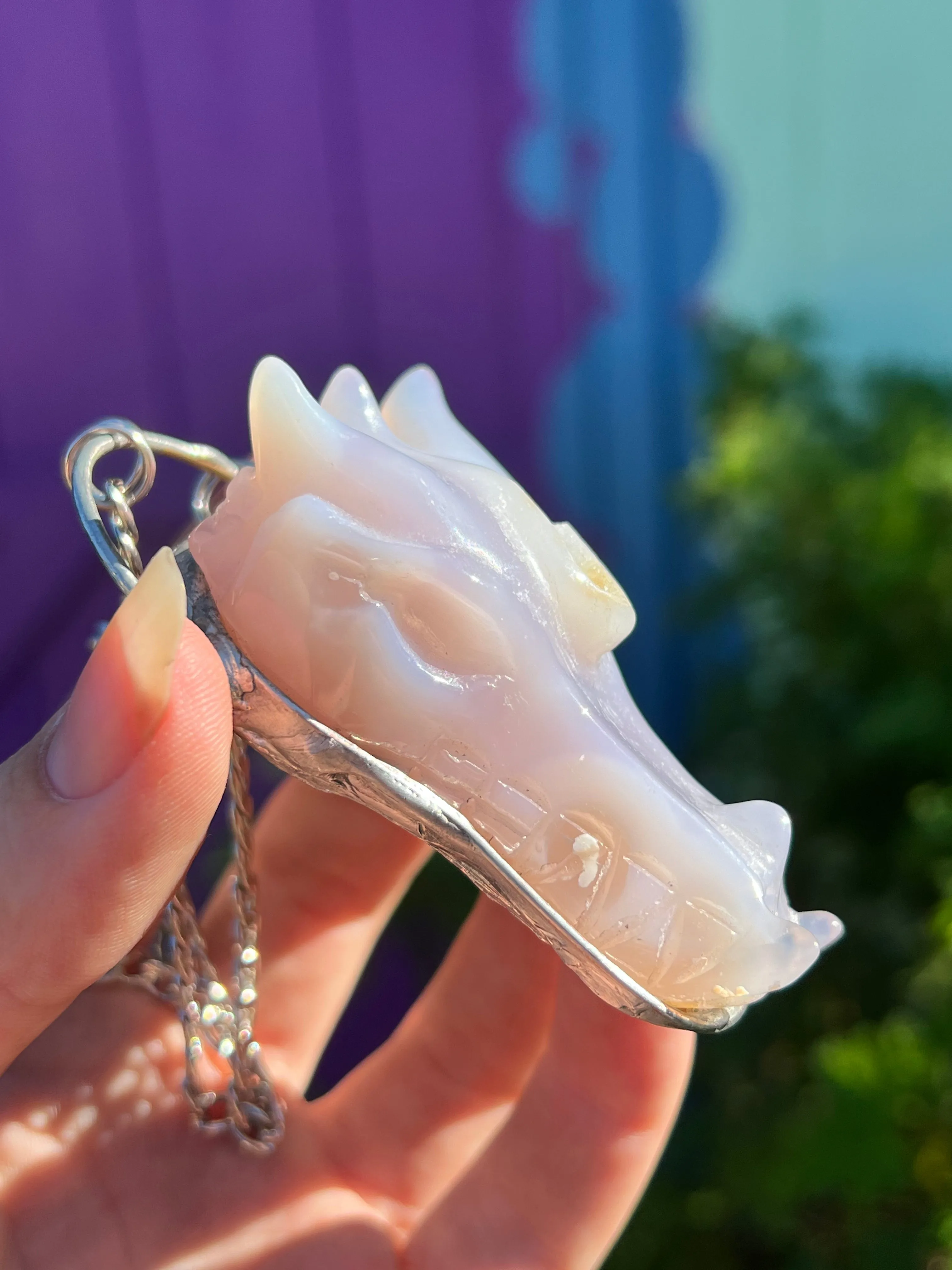 Agate Dragon Amulet