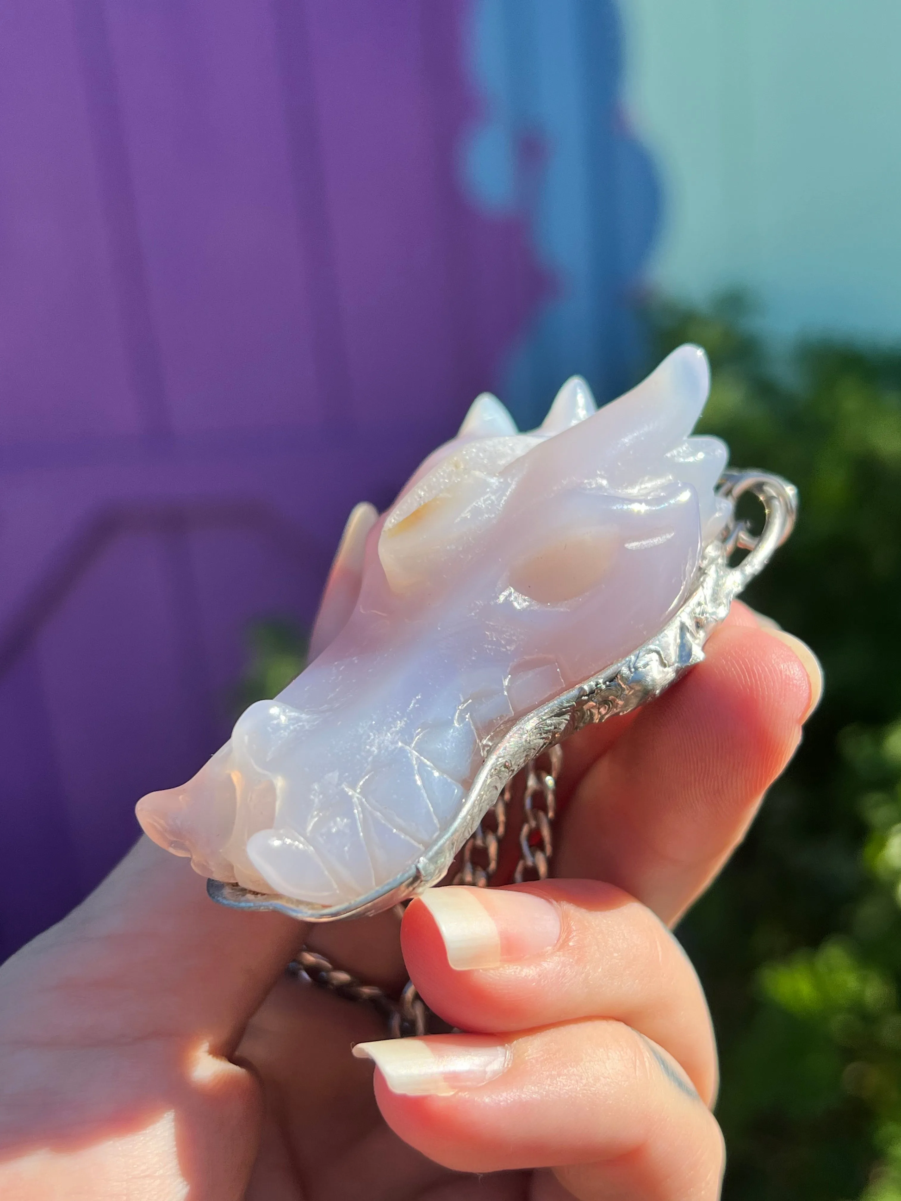 Agate Dragon Amulet