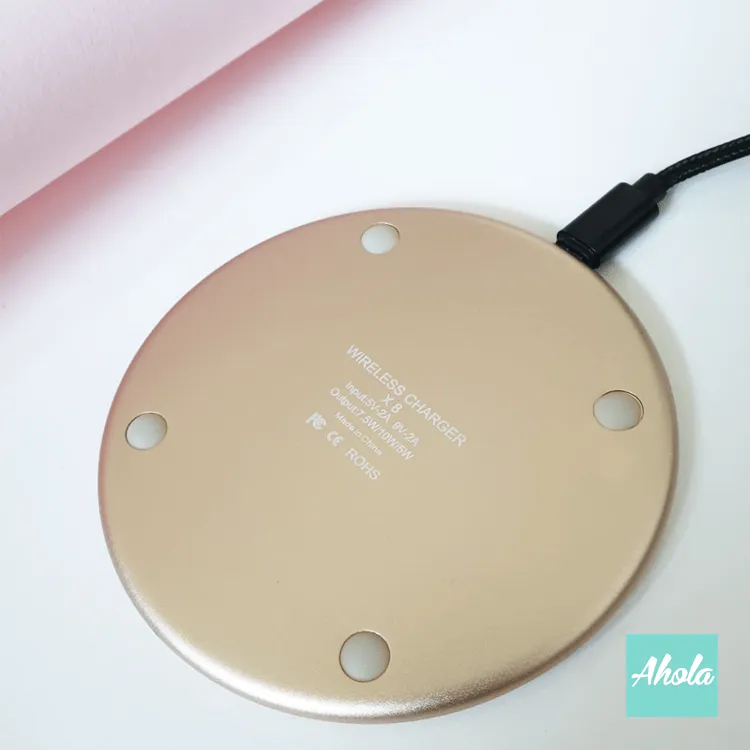 【Agate Stone】15W Ultra thin FastWireless Charger Pad 瑪瑙石紋名字無線差電板