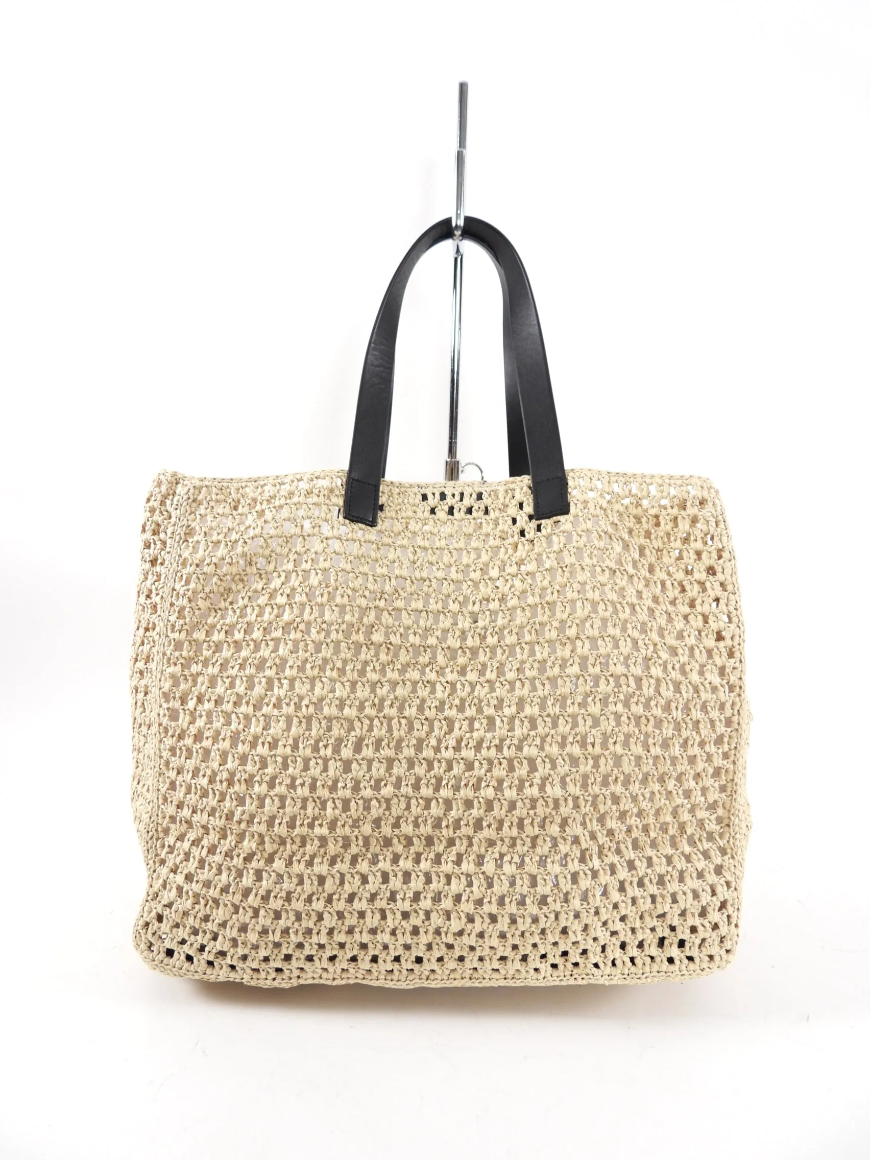 Anine Bing Extra Large Raffia Logo Beach Rio Tote Bag