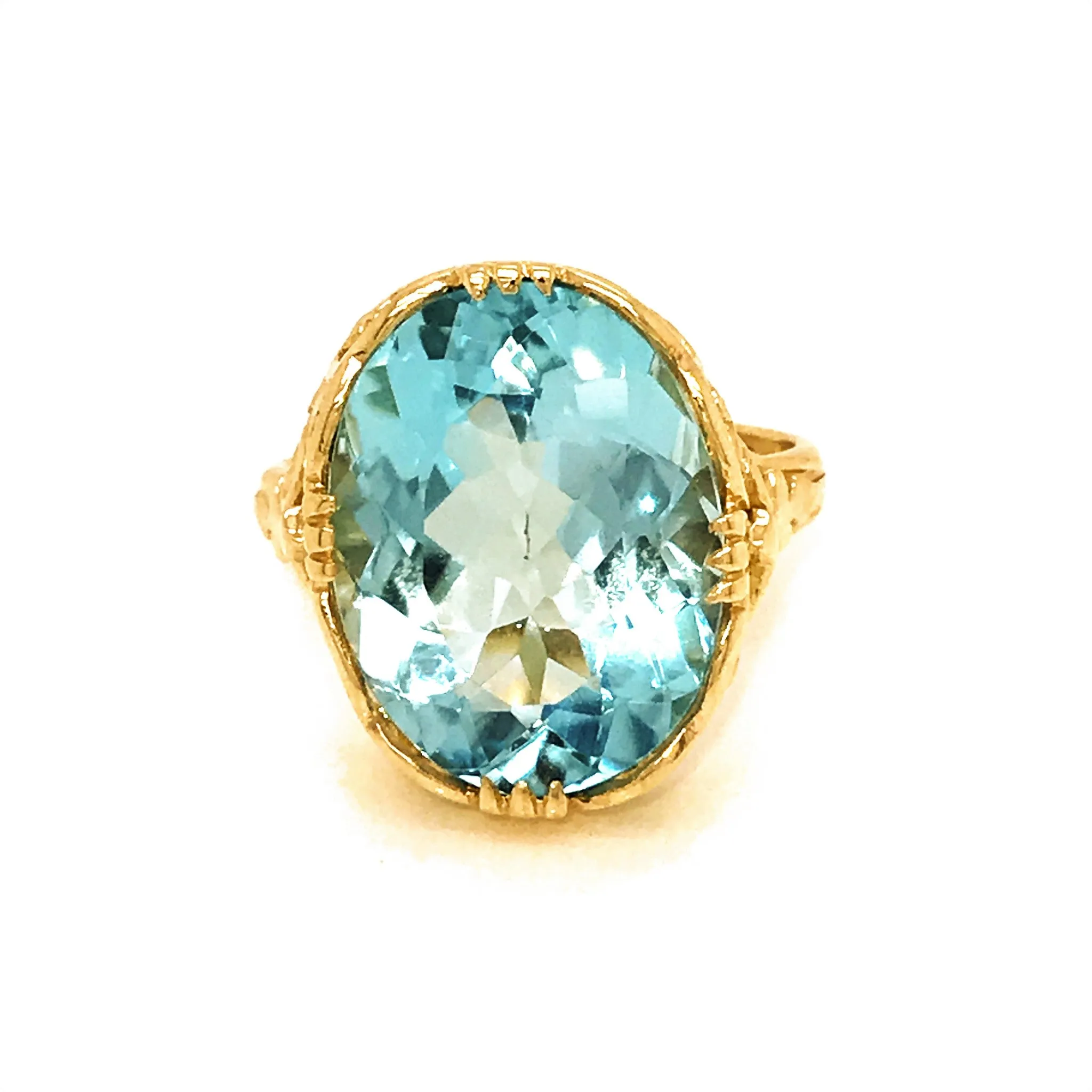 Art Nouveau Topaz Ring