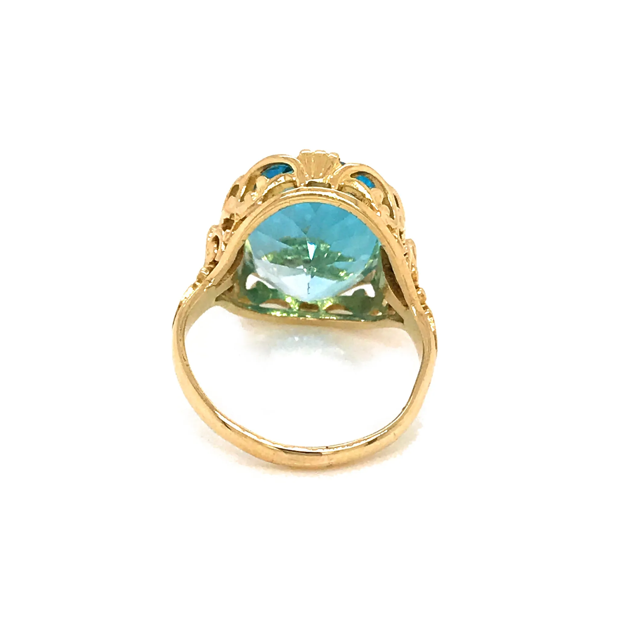 Art Nouveau Topaz Ring