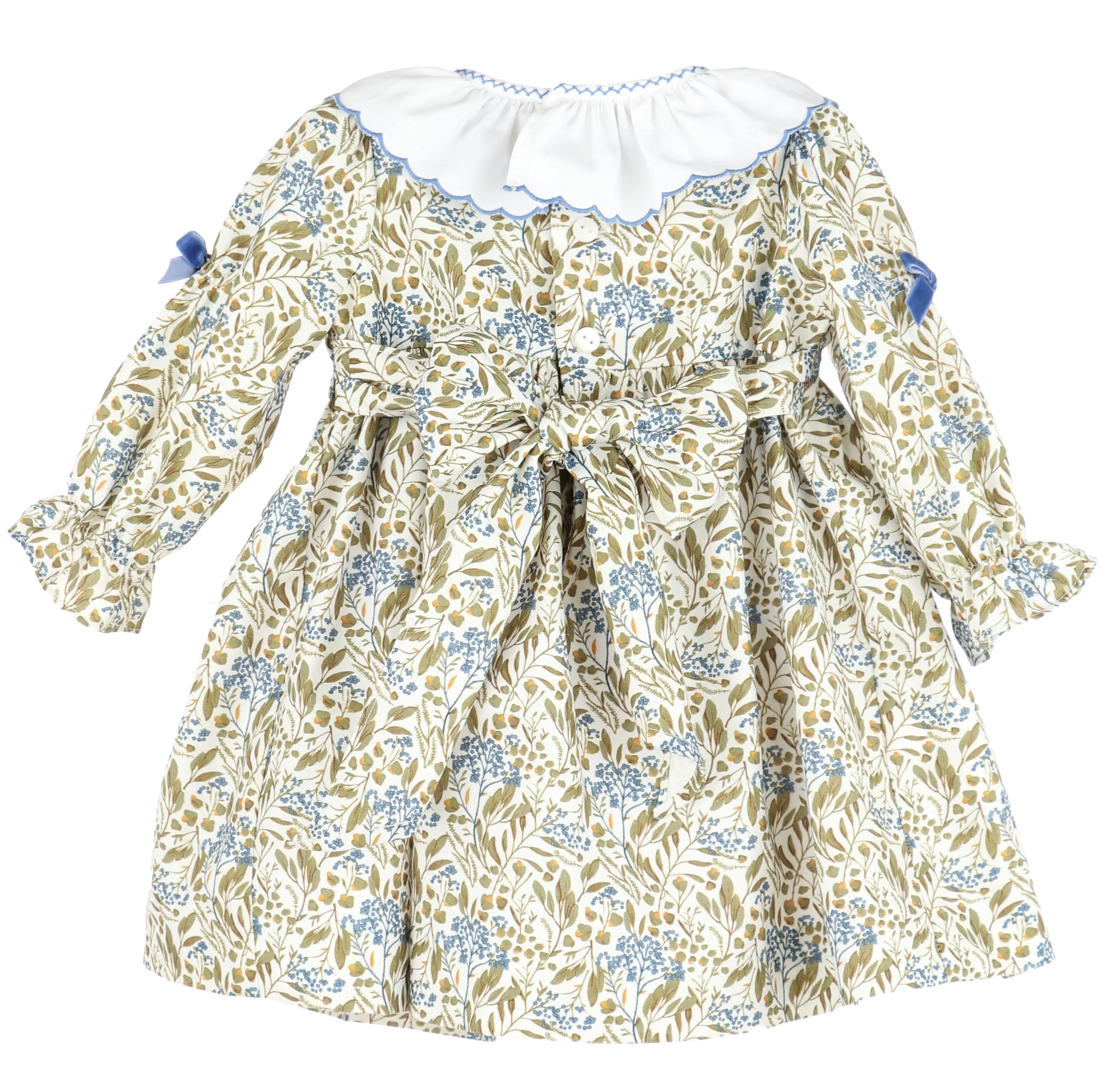 Autumn Chintz Smocked Pleat Dress