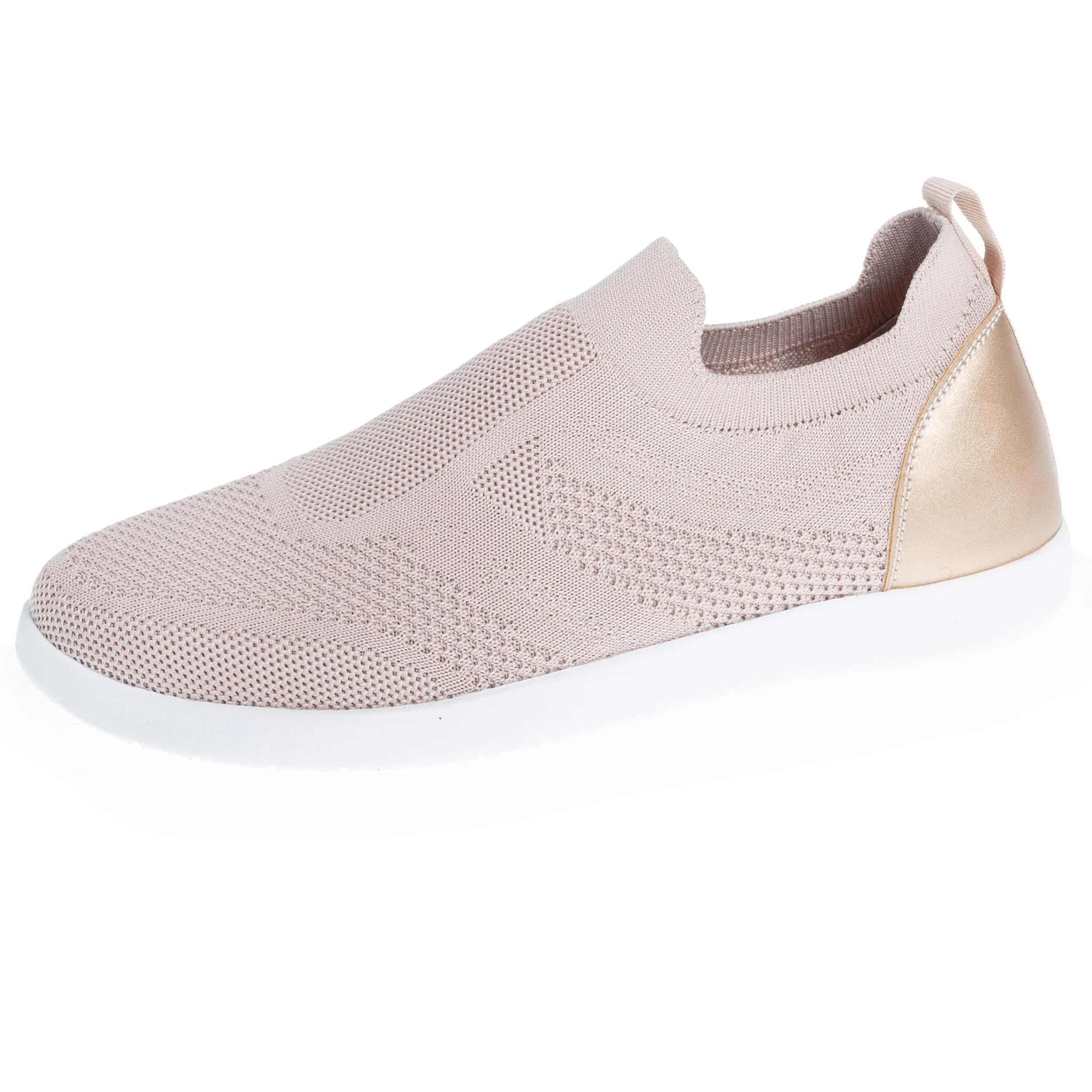 Baskets Confort Femme slip-on Rose poudré