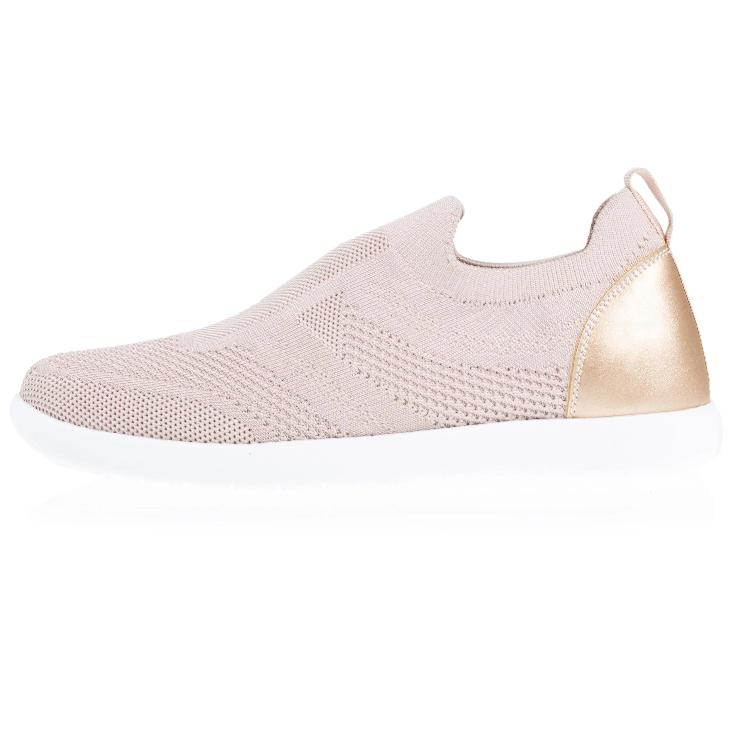 Baskets Confort Femme slip-on Rose poudré