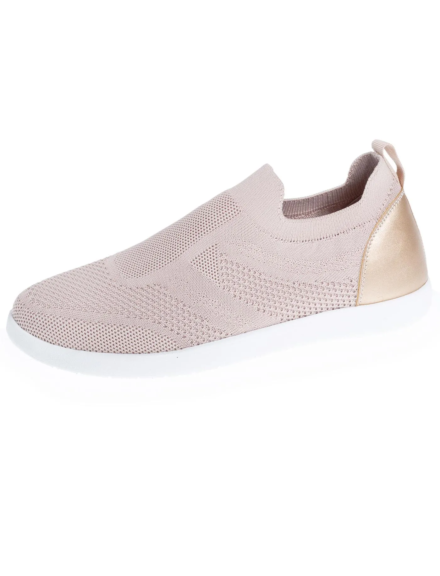 Baskets Confort Femme slip-on Rose poudré