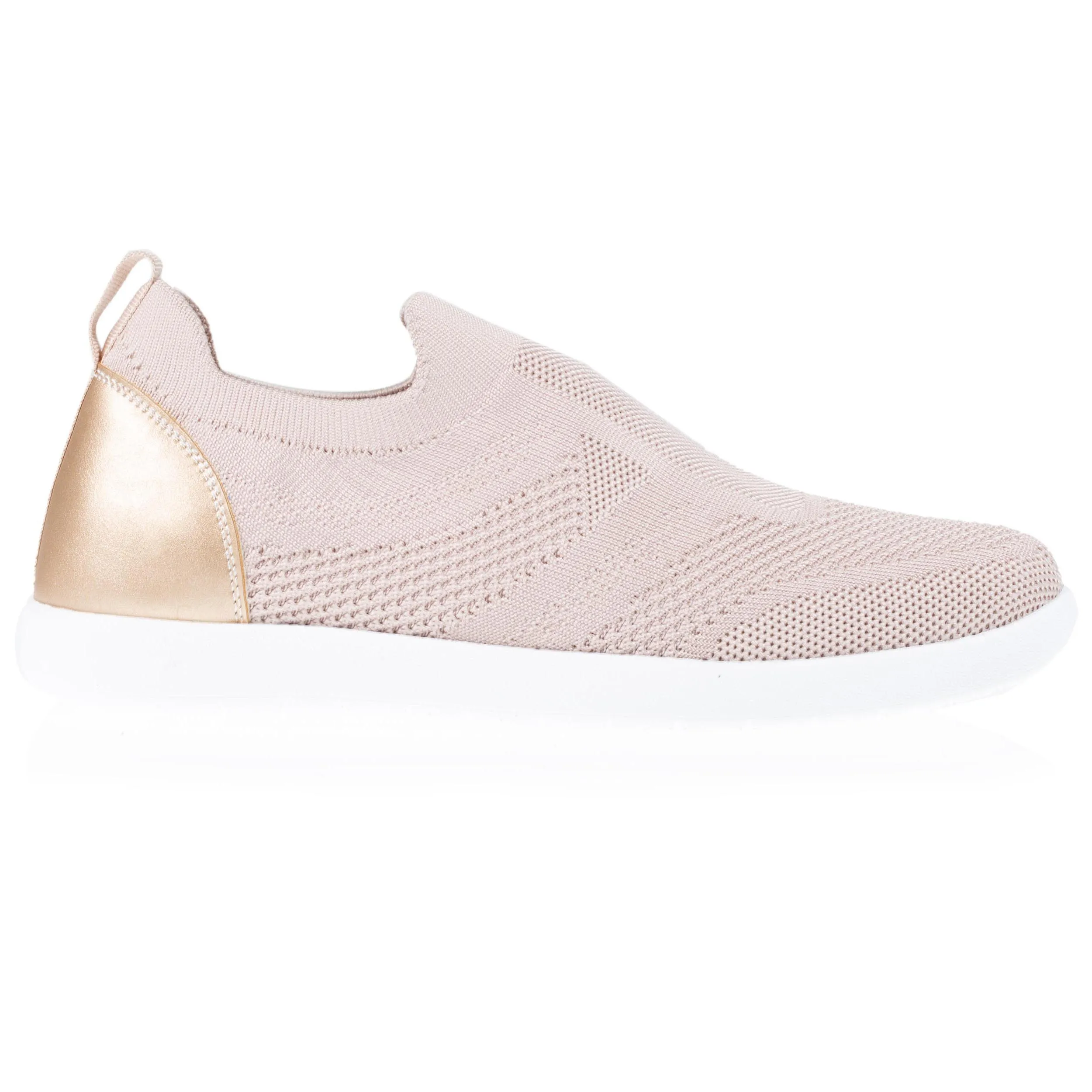 Baskets Confort Femme slip-on Rose poudré