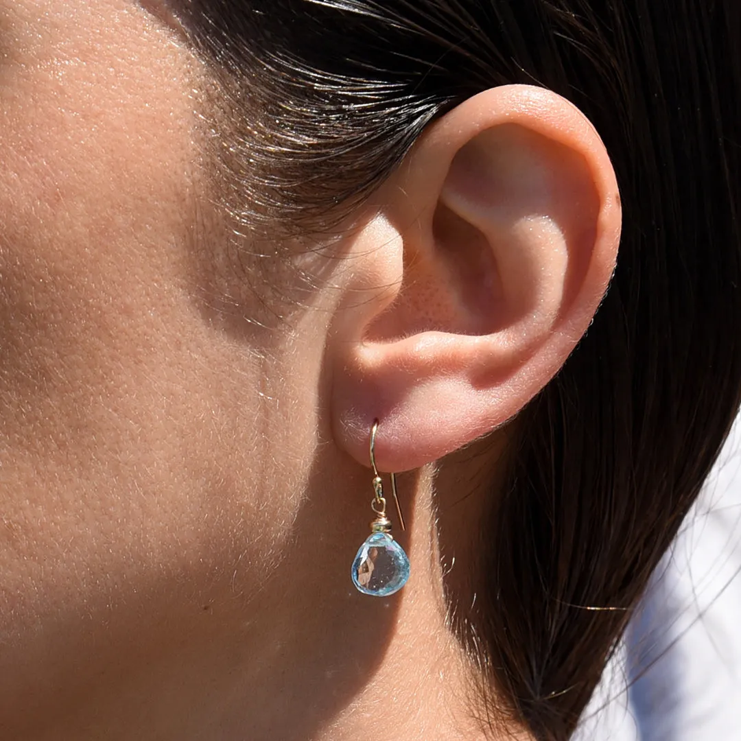 Blue Topaz Lovely Earrings