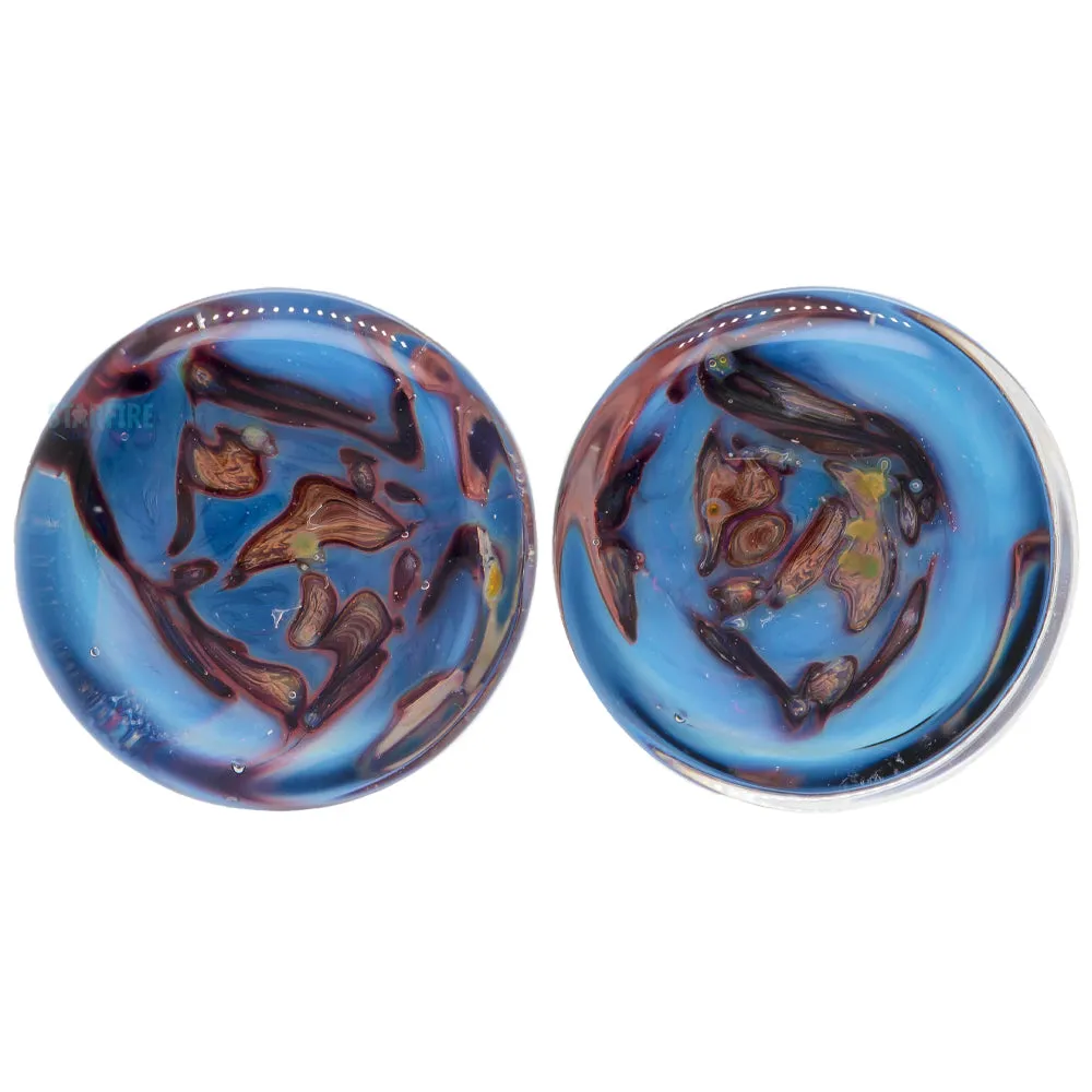 Boulder Opal Glass Plugs