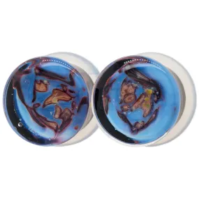 Boulder Opal Glass Plugs