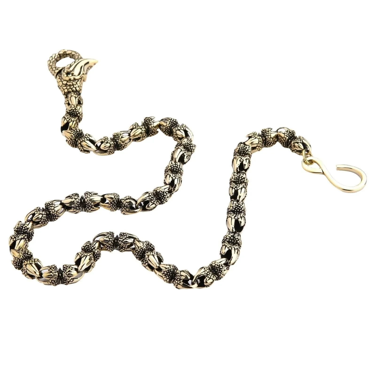 Brass Dragon Claw Wallet Chain