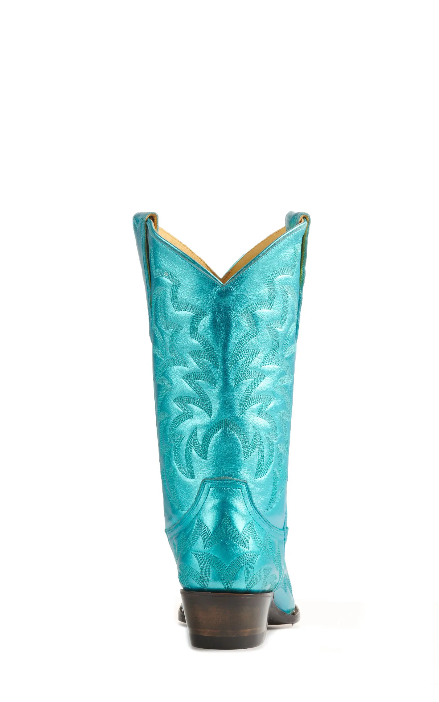 Cavender's Women's Metallic Turquoise Snip Toe Cowboy Boots