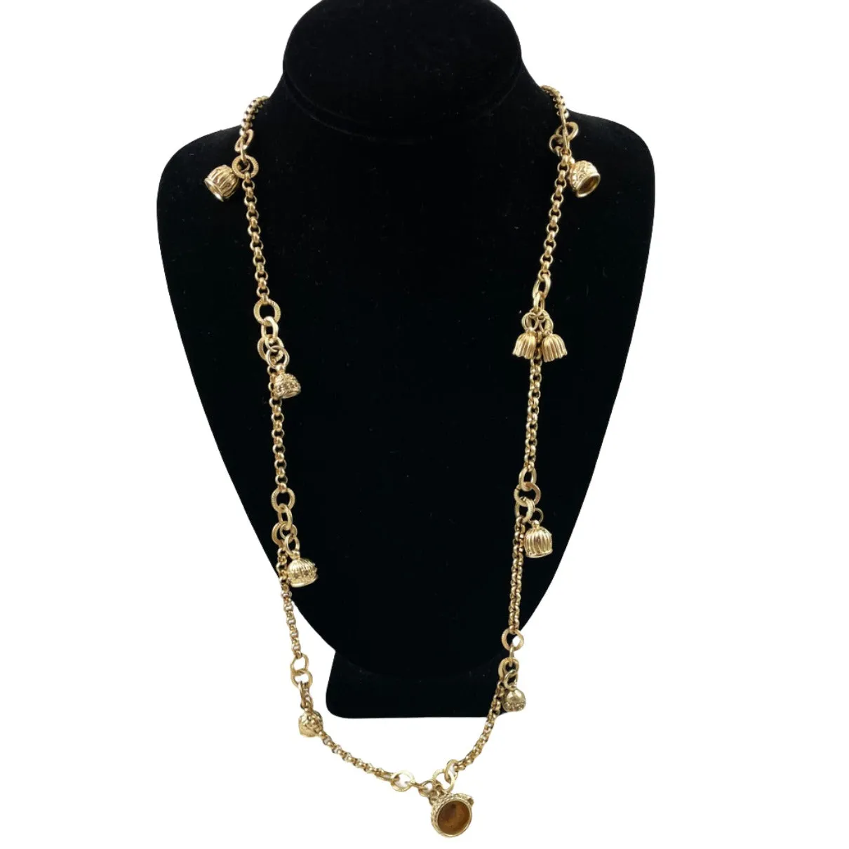 Chico's Long Gold Tone Necklace