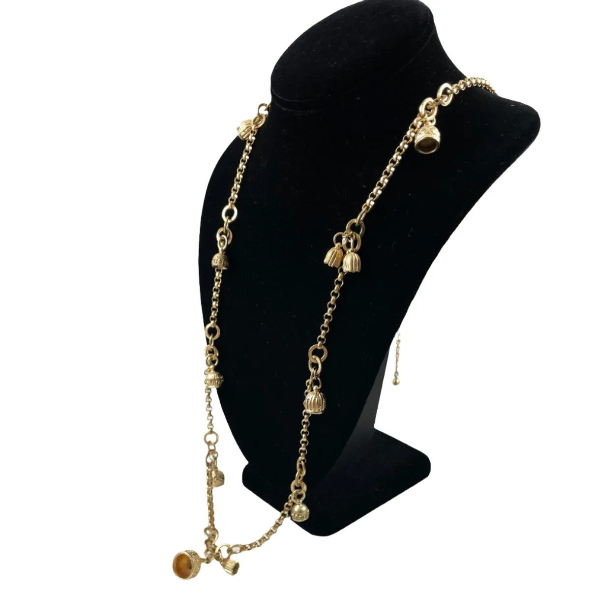 Chico's Long Gold Tone Necklace