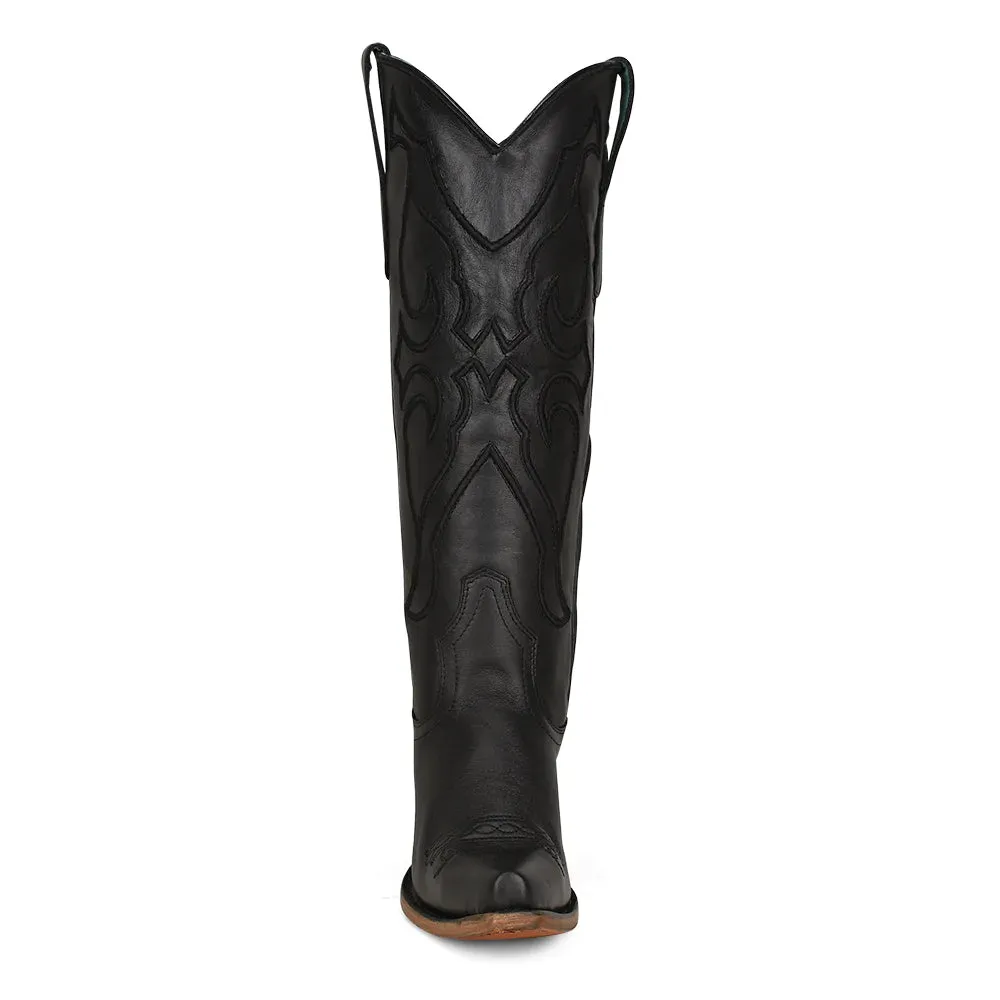 Corral Black Leather Western Boot