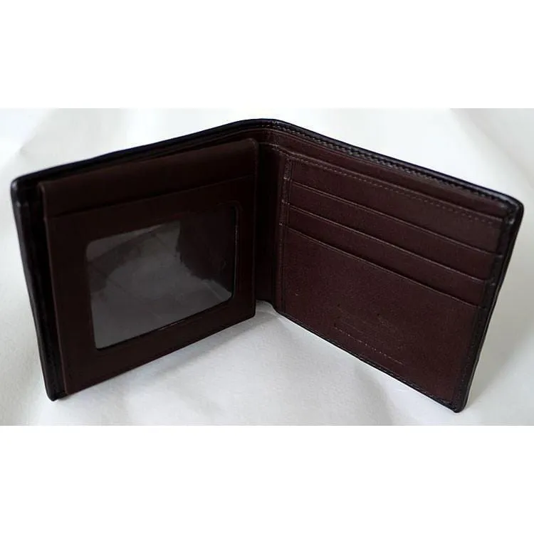 Dark Brown Hornback Crocodile Wallet