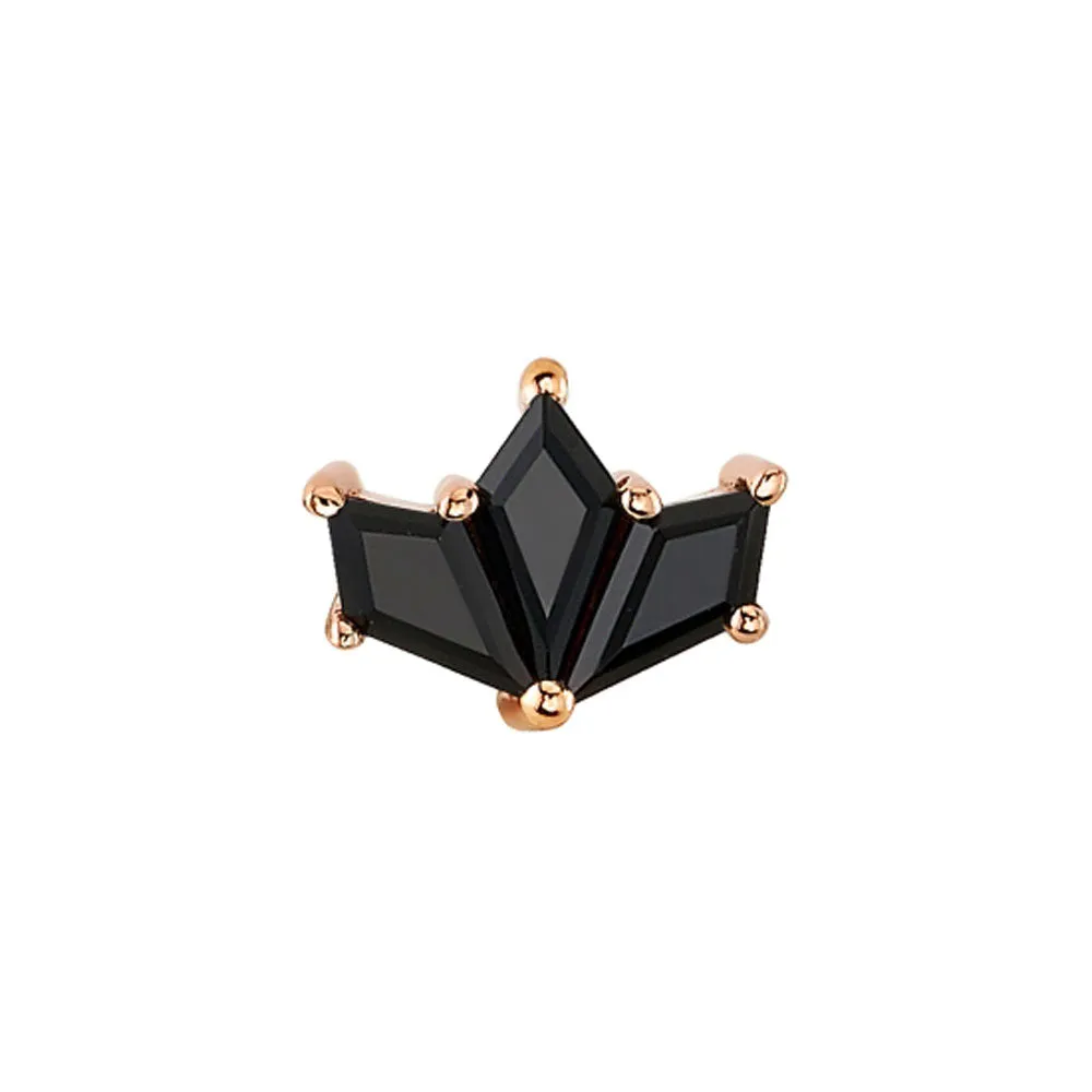 Daydream Threaded End in Gold with Onyx