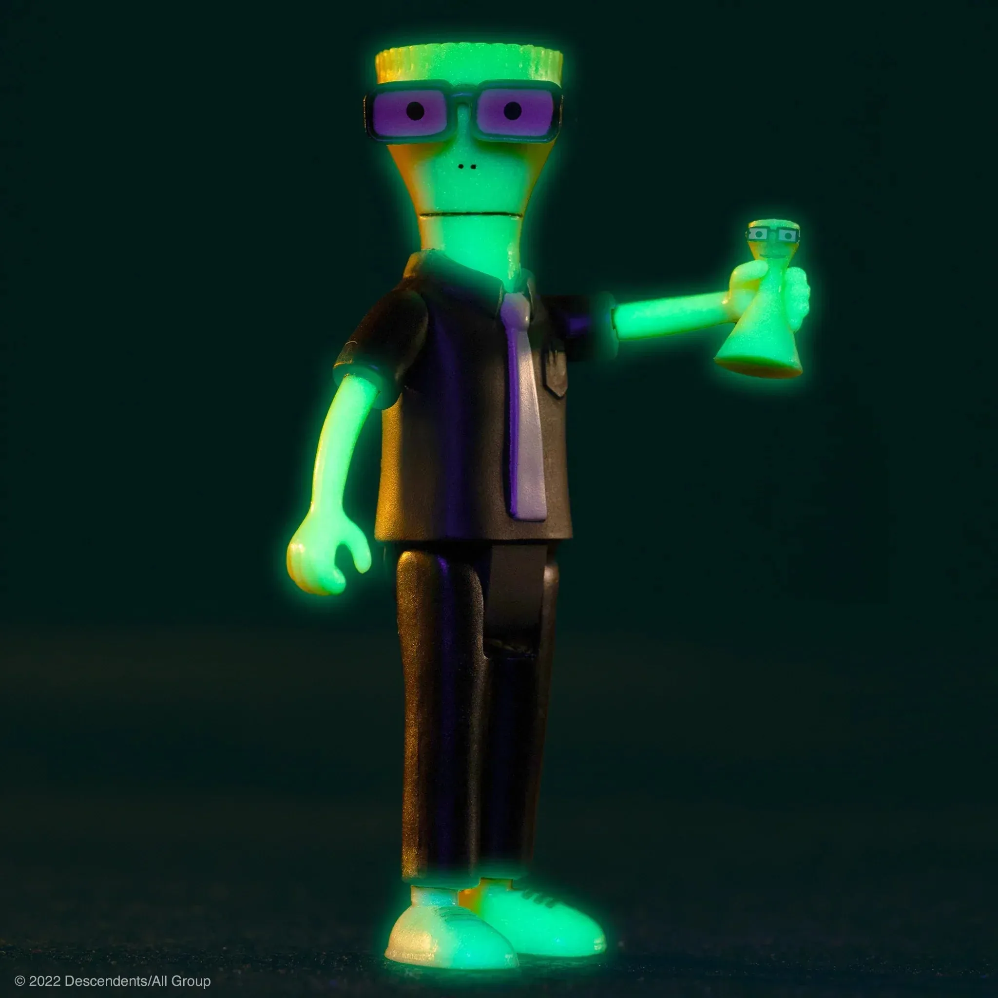 DESCENDENTS REACTION ACTION FIGURE - MILO (HYPERCAFFIUM SPAZZINATE, GLOW)