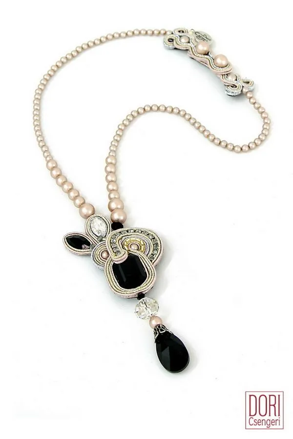 DesireeB Pearl & Onyx Necklace