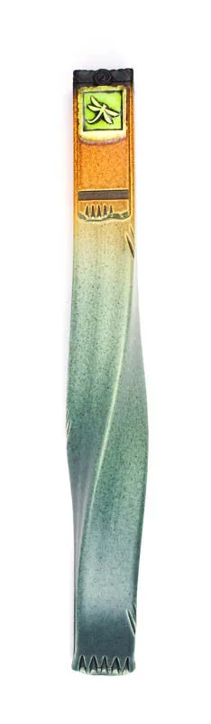 Dragonfly Green Glass Ceramic Wallie - Available in Multiple Colors