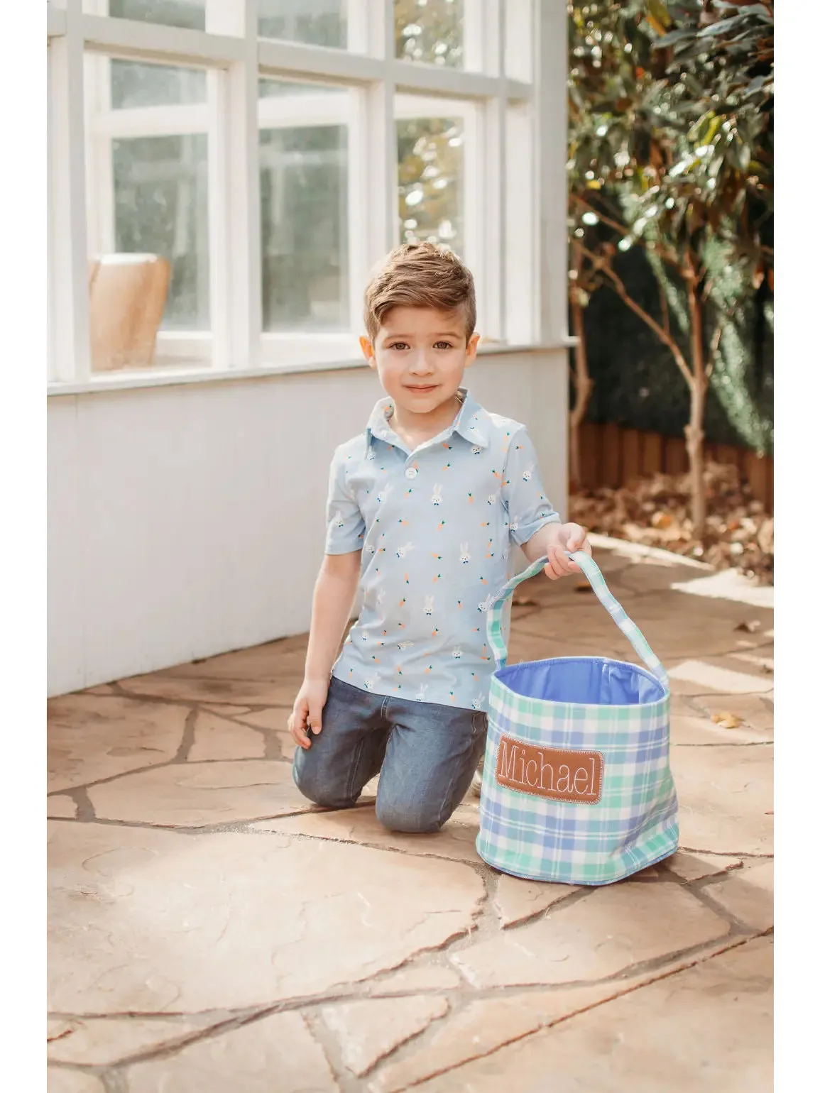 Easter Basket - Easter Plaid