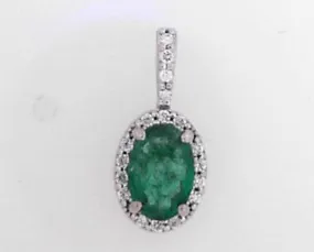 Emerald and Diamond Pendant