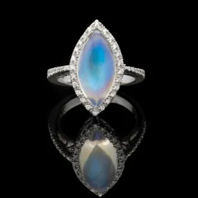 Favero Moonstone & Diamond Ring