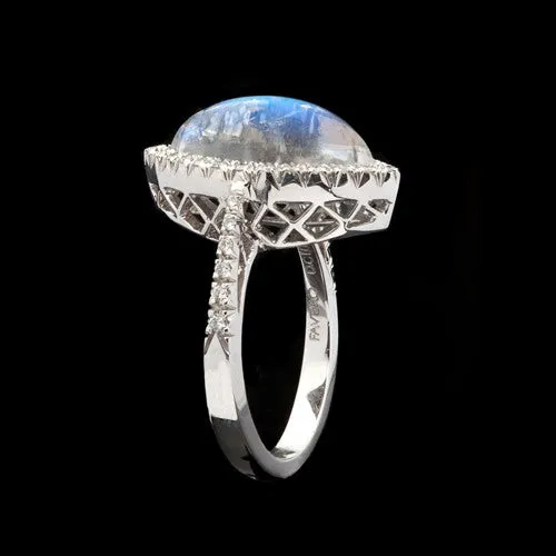 Favero Moonstone & Diamond Ring