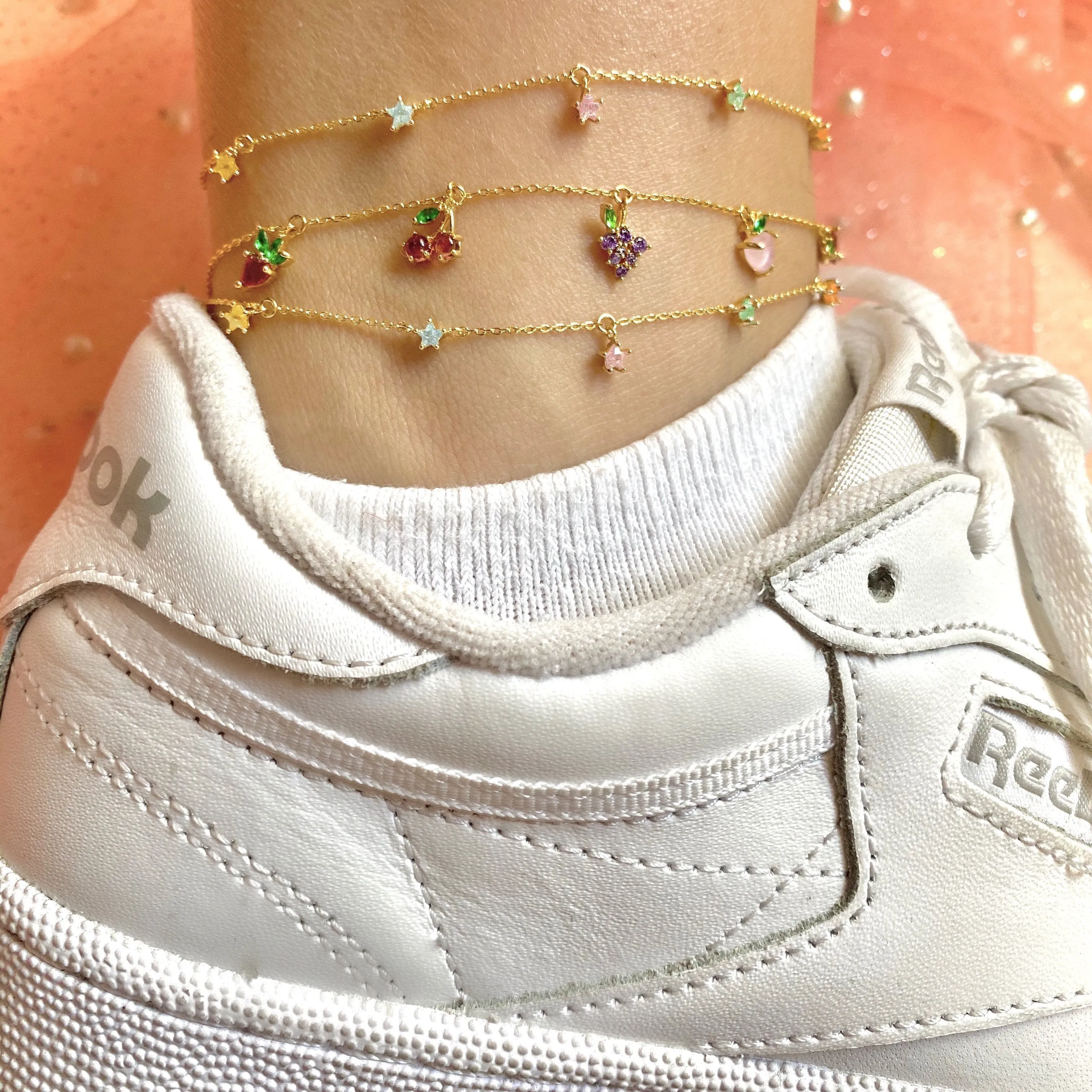 Fine Fruit Basket Anklet