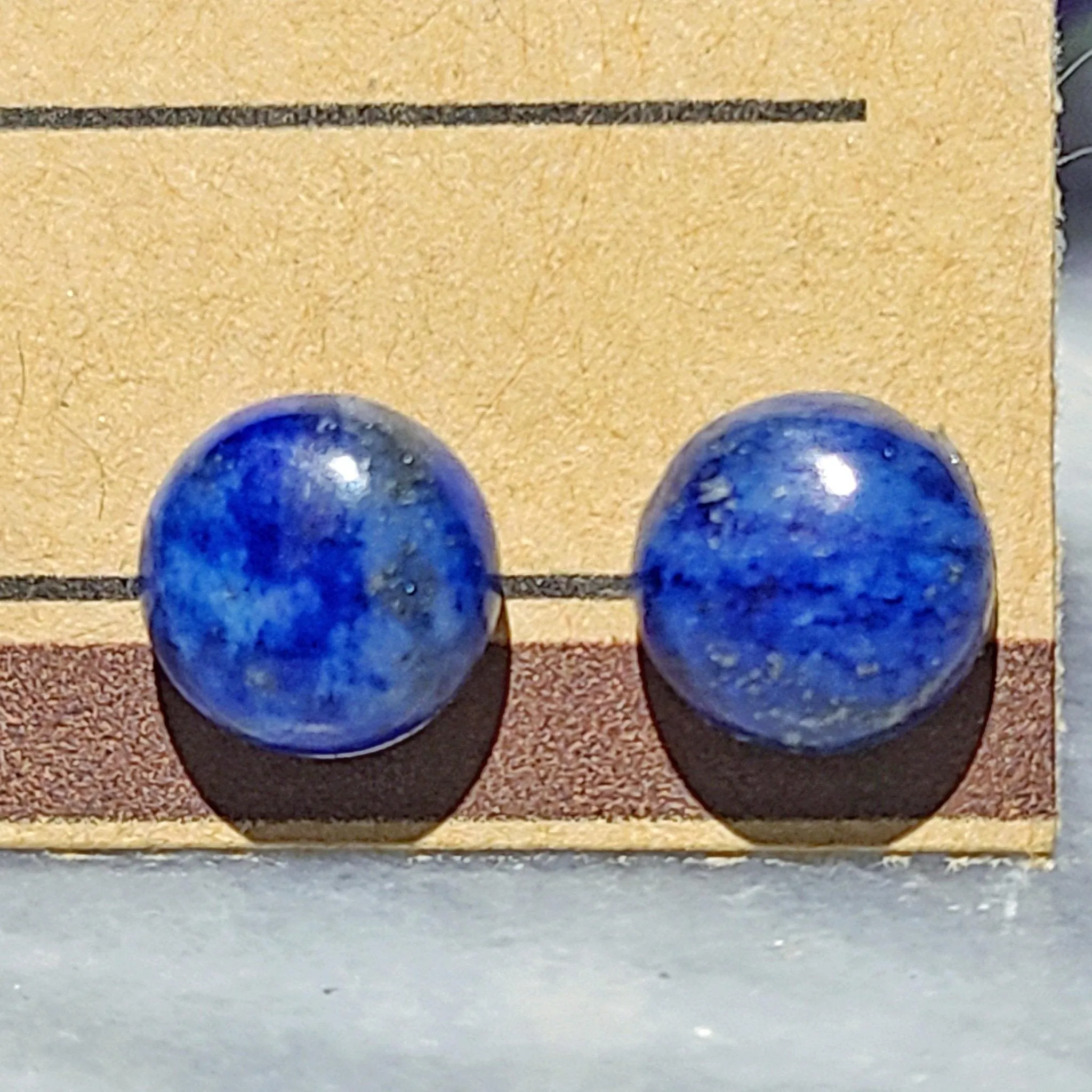 Gemstone Stud Earrings | Lapis Lazuli Gemstone