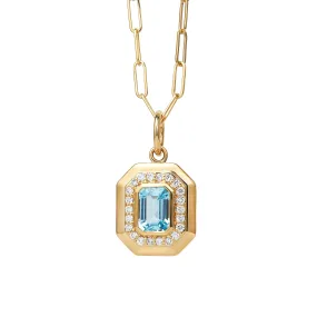 Geometrix Blue Topaz Pendant