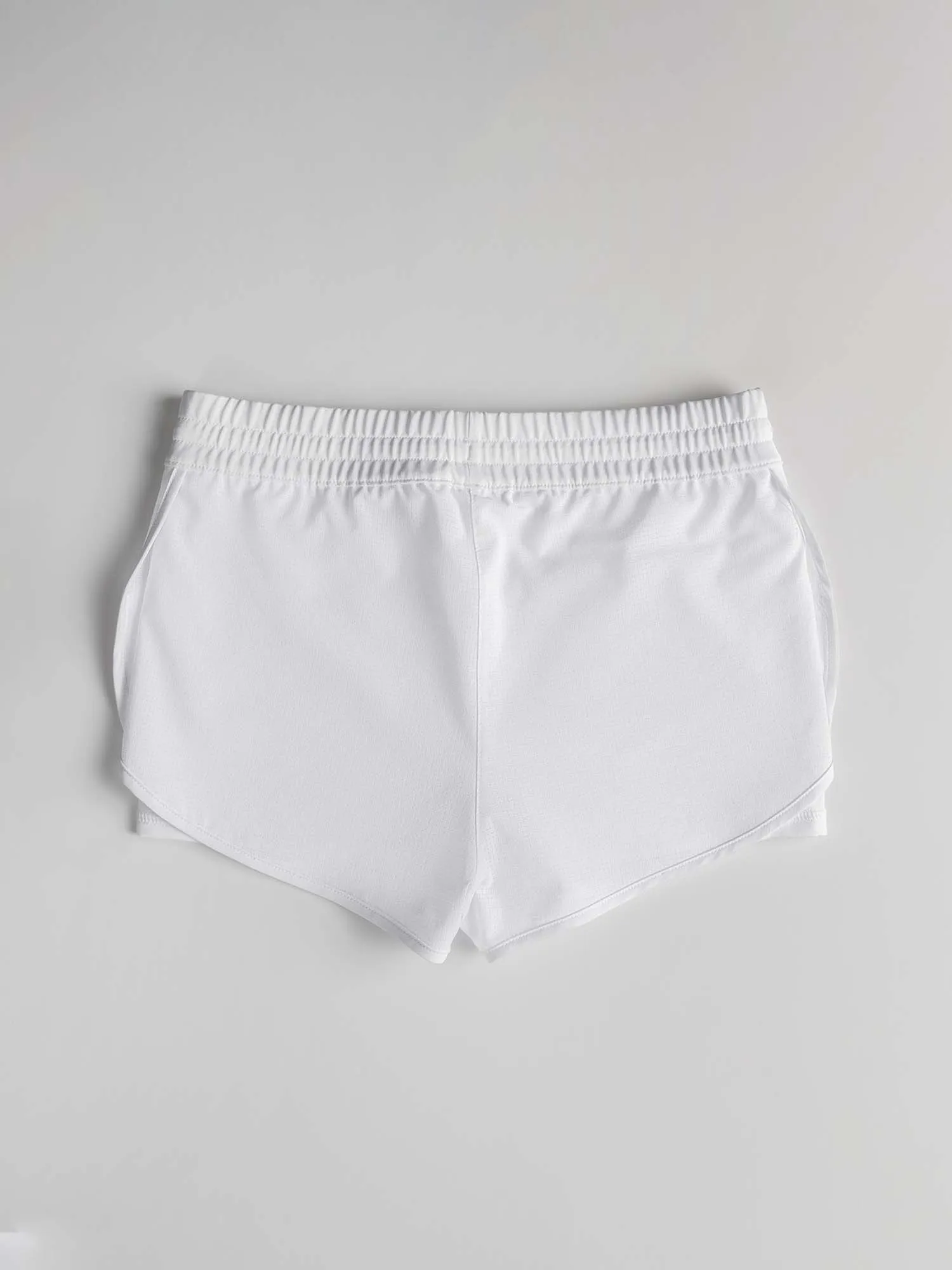 Girls Double Layer Shorts - White