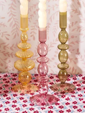 Glass Candle Holder