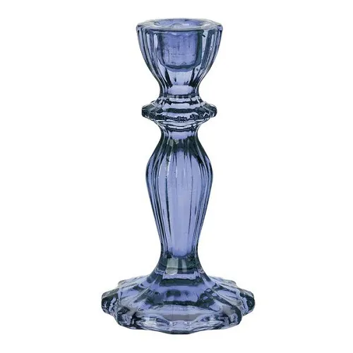 Glass Candlestick Lilac