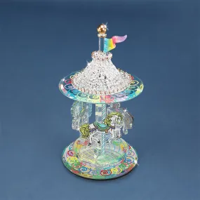 Glass Carousel Figurine