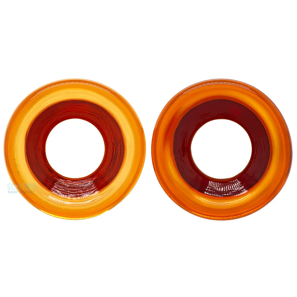 Glass Eyelets - Amber