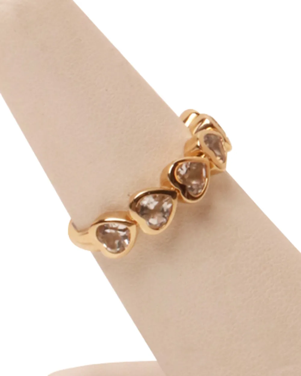 Gold Topaz Heart Ring