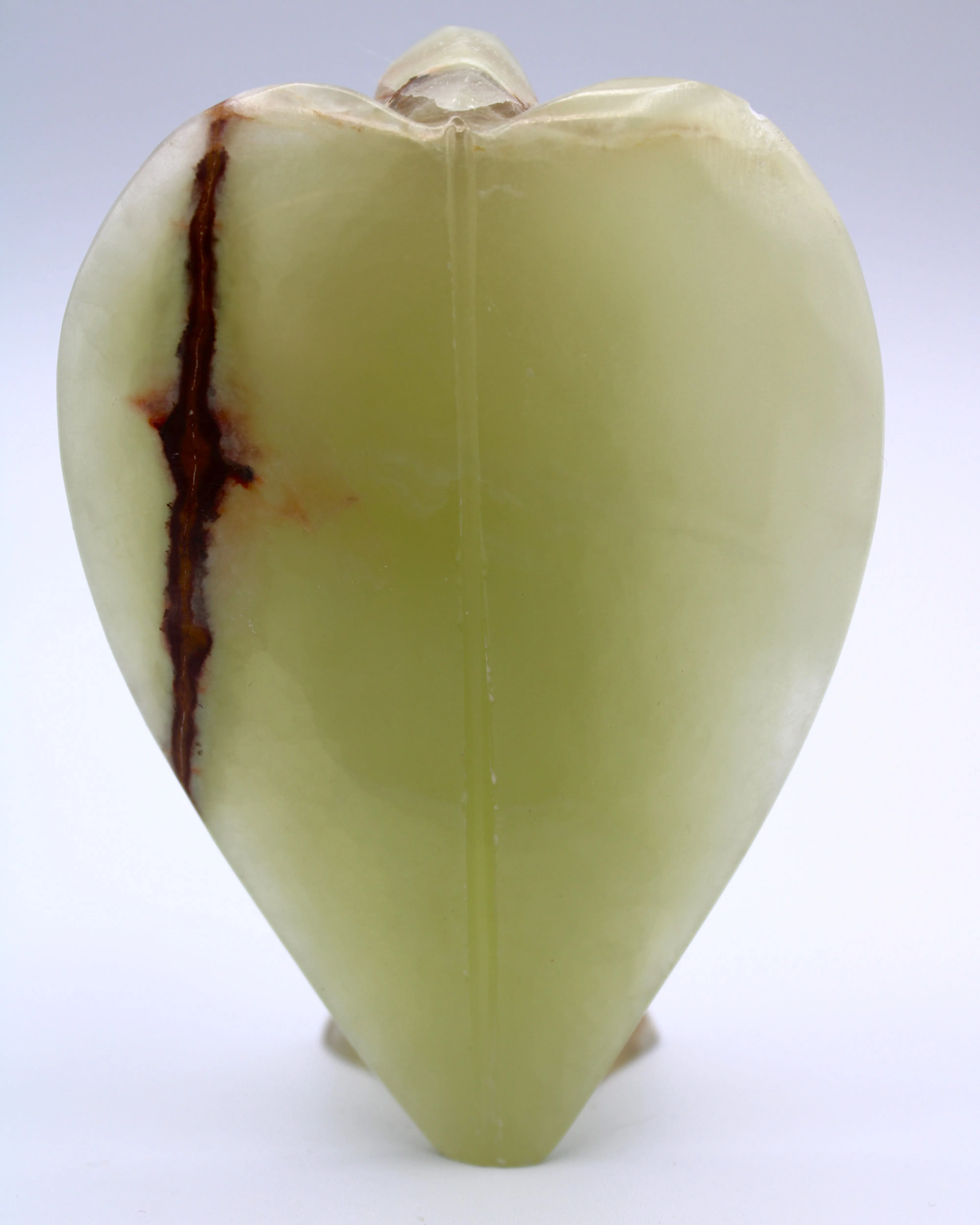 Green Onyx Angel Carving