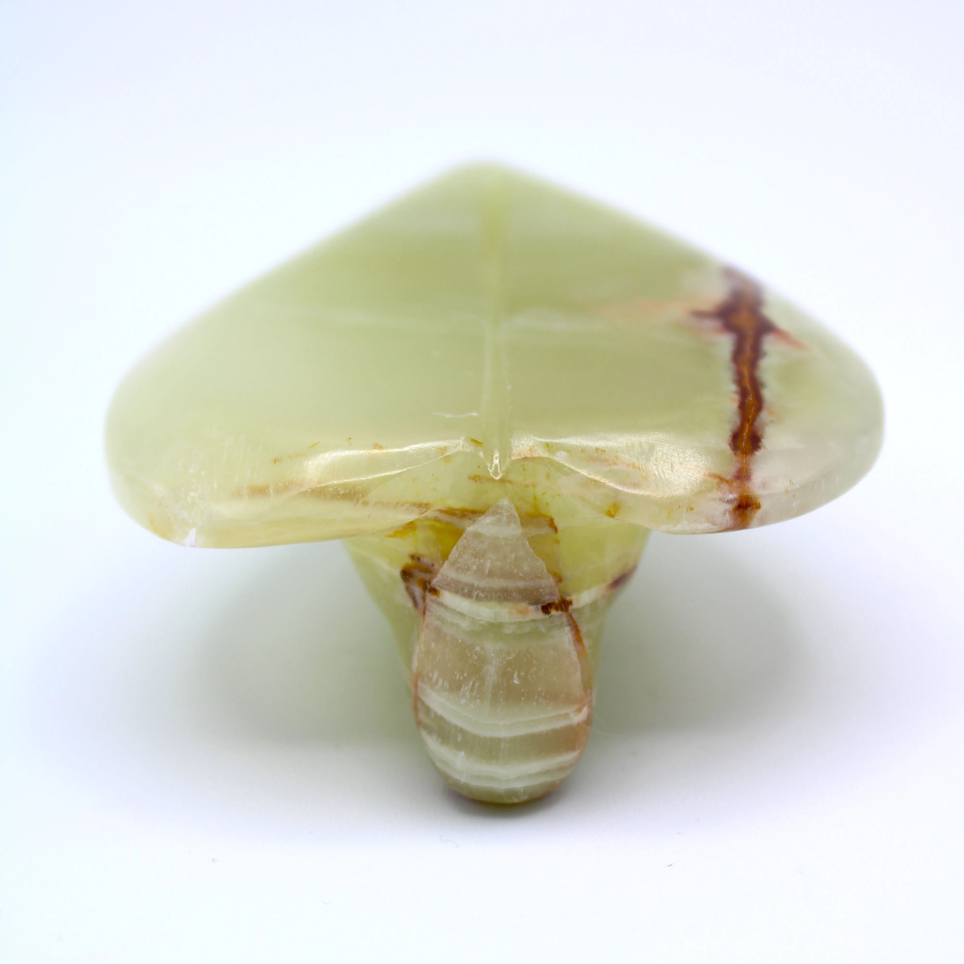 Green Onyx Angel Carving