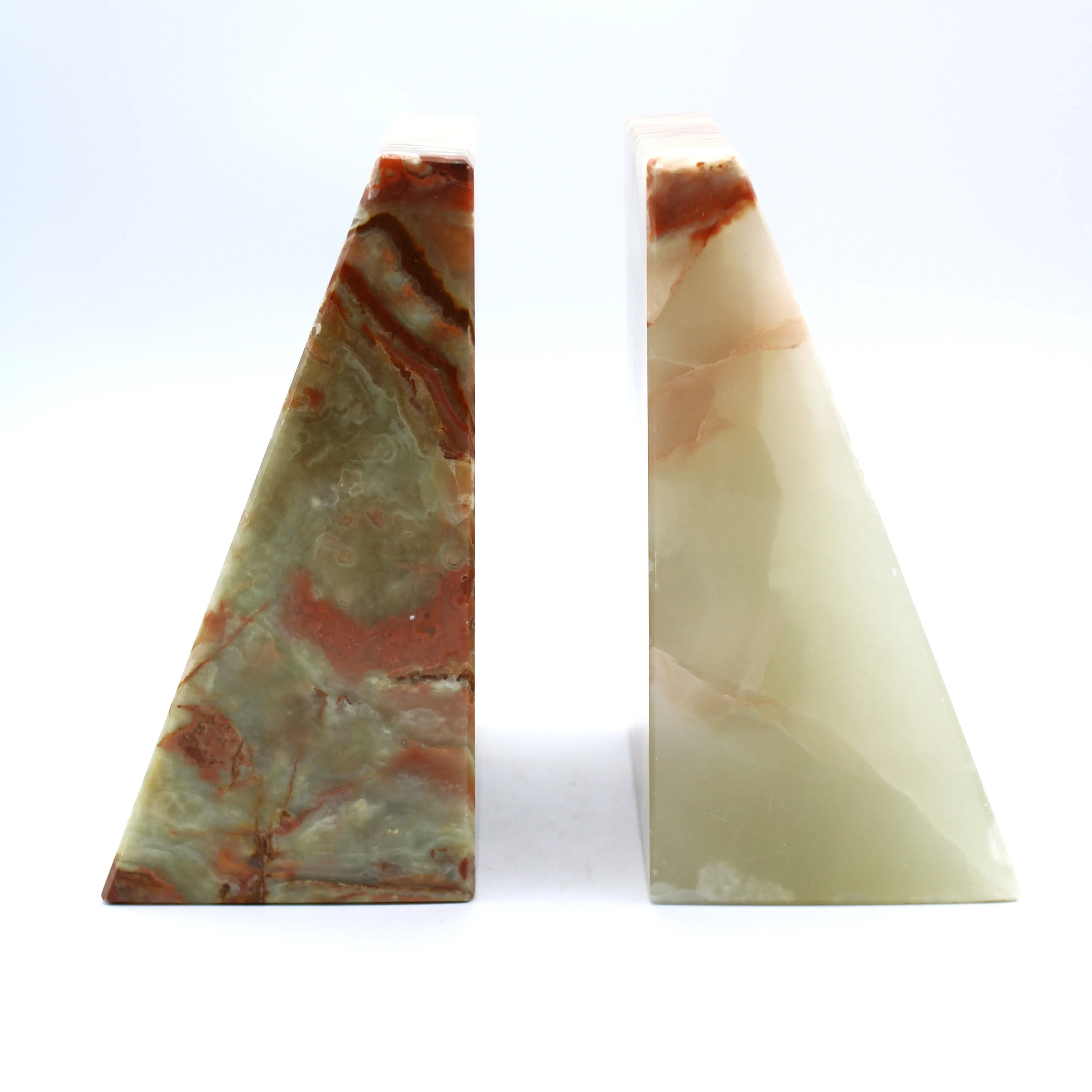 Green Onyx Bookends