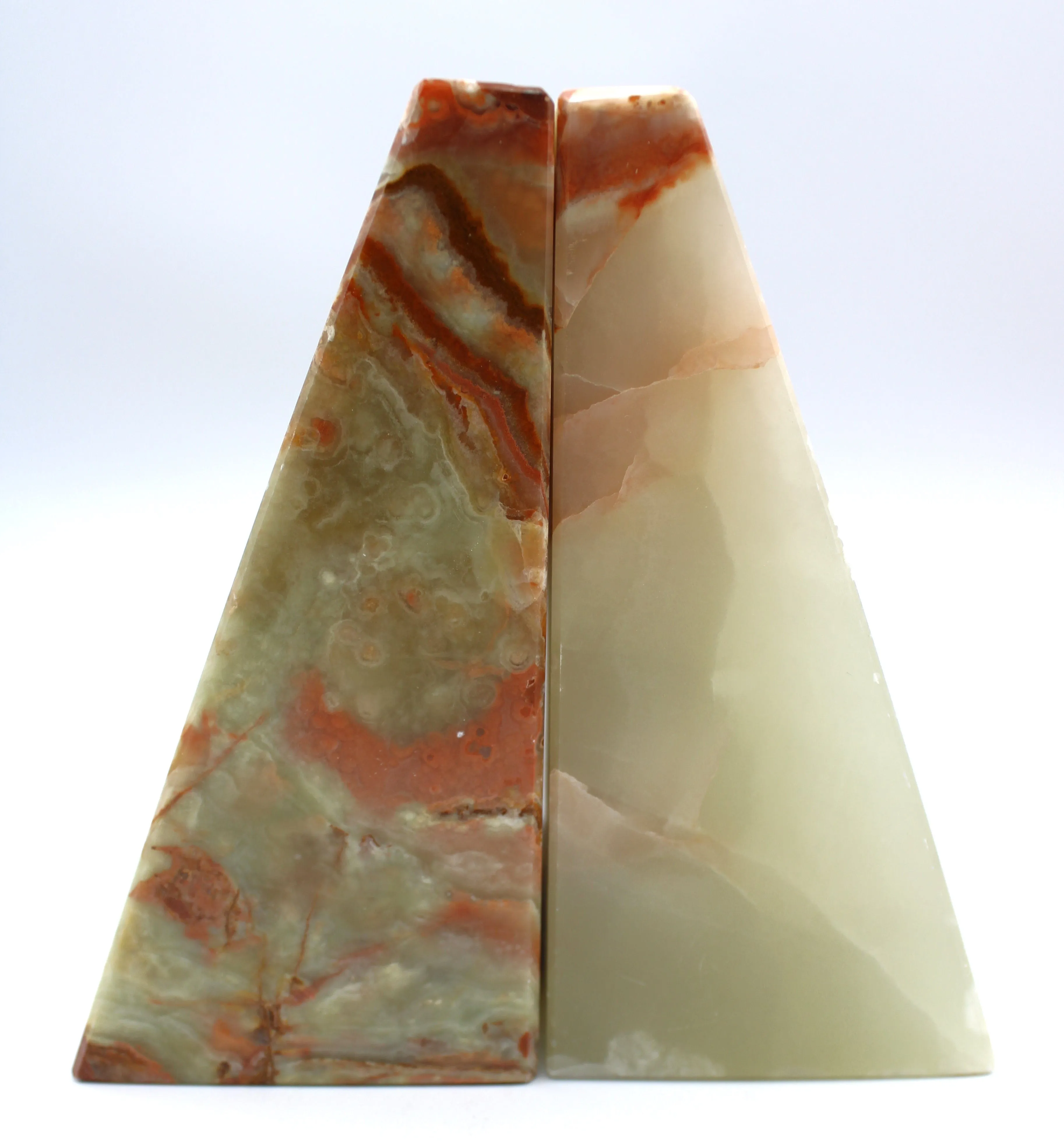 Green Onyx Bookends