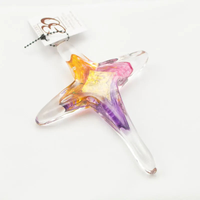 Handblown Glass Cross