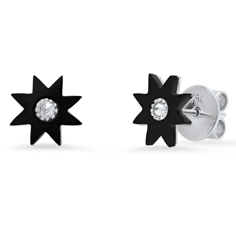 Hardstone Studs Onyx