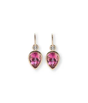 Hera Earrings in Pink Topaz