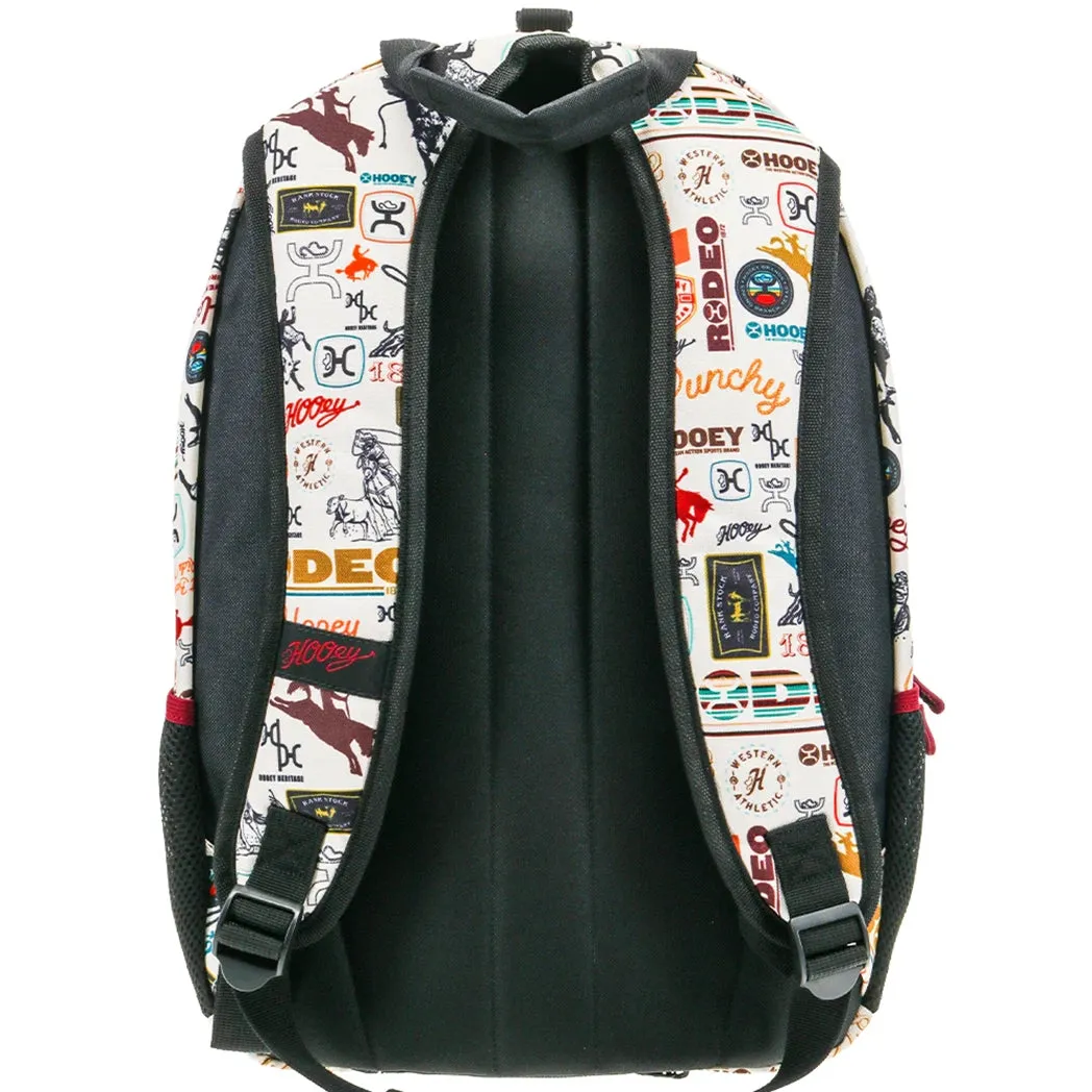 Hooey Cream Rodeo Print Backpack