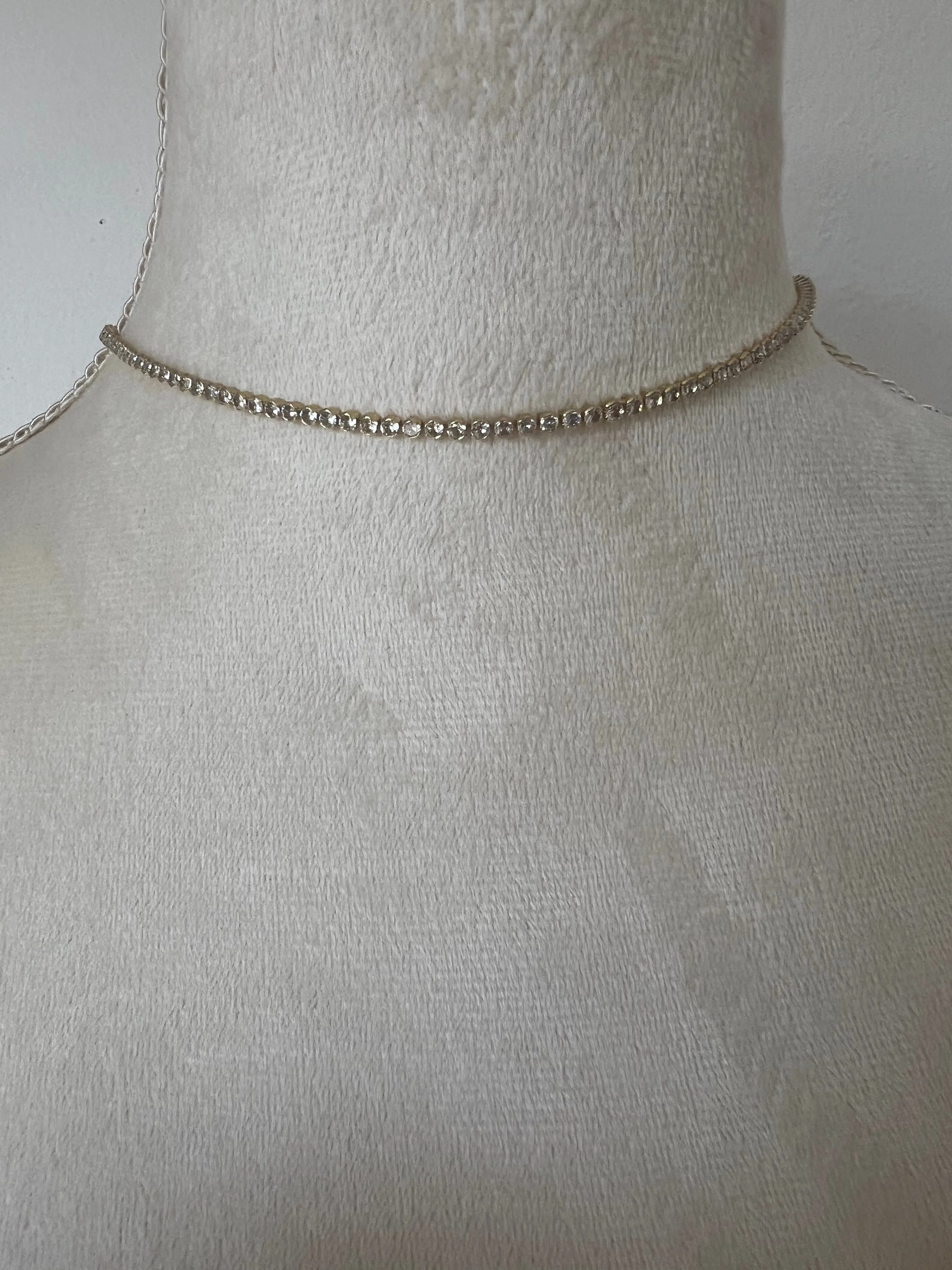 Jasmine Tennis Choker Necklace