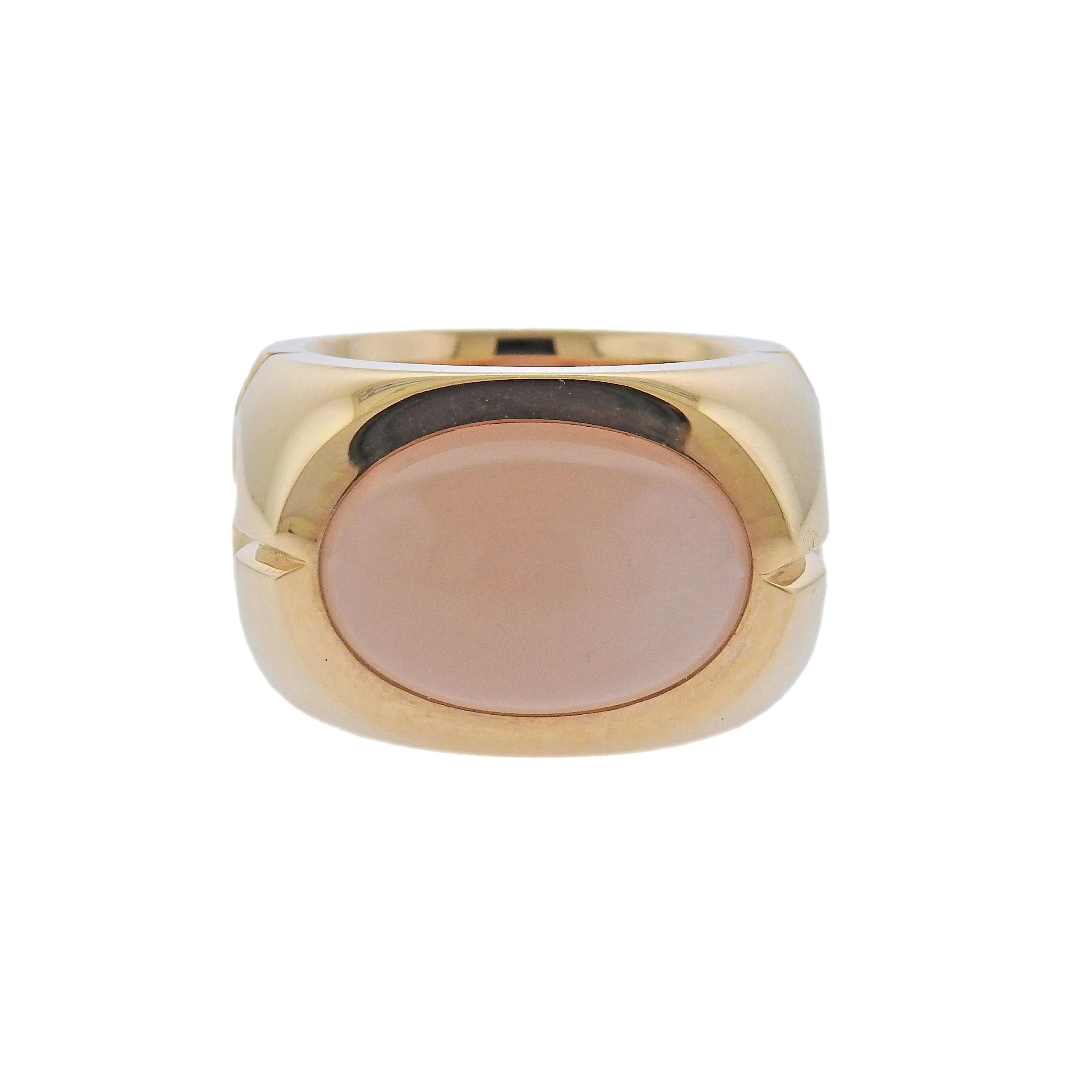 Jochen Pohl 12.47ct Peach Moonstone Rose Gold Ring