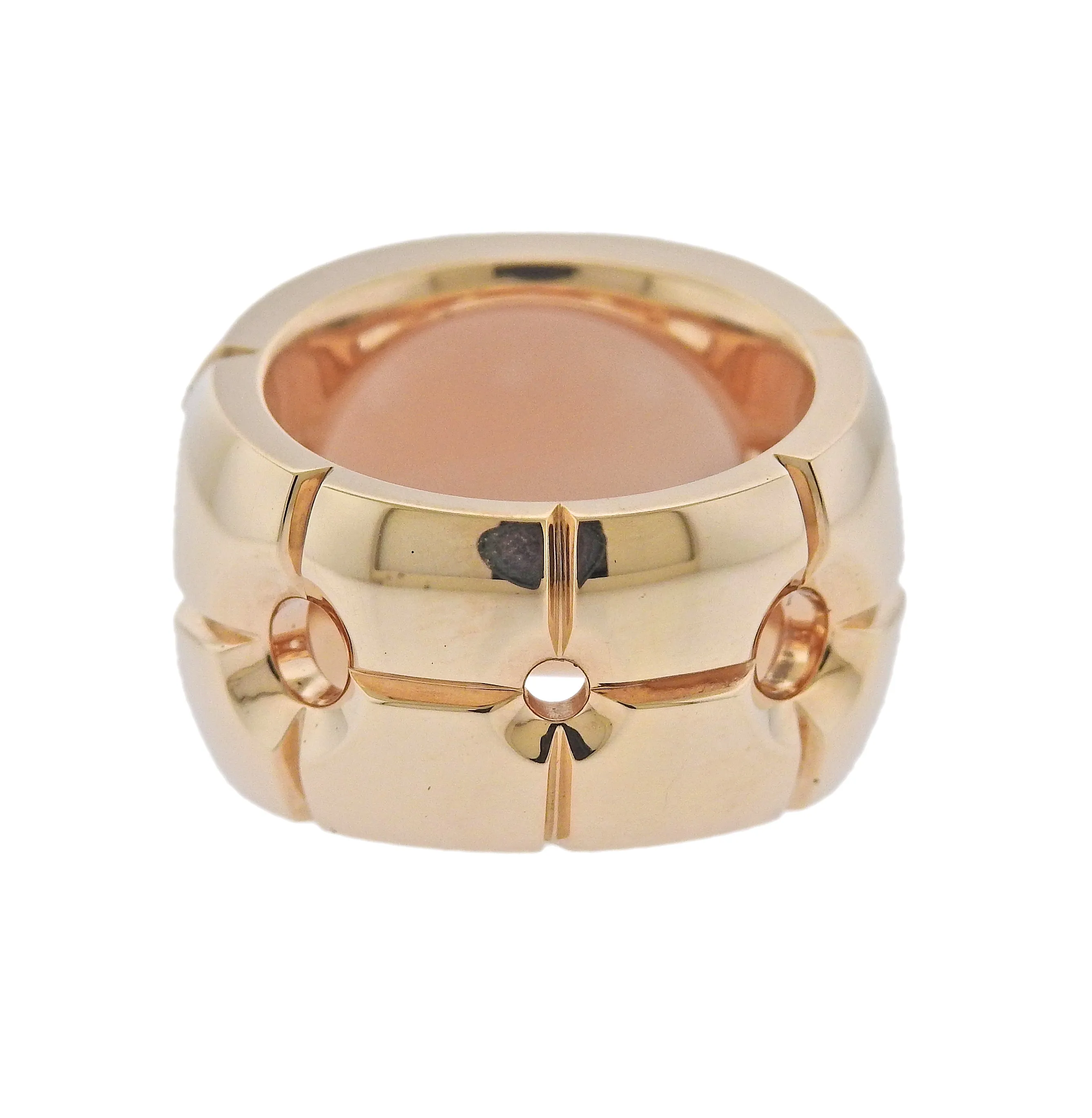 Jochen Pohl 12.47ct Peach Moonstone Rose Gold Ring