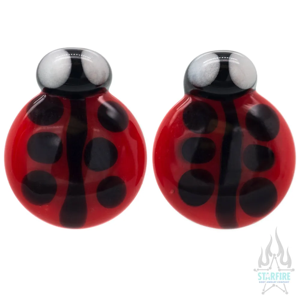 Ladybug Glass Plugs